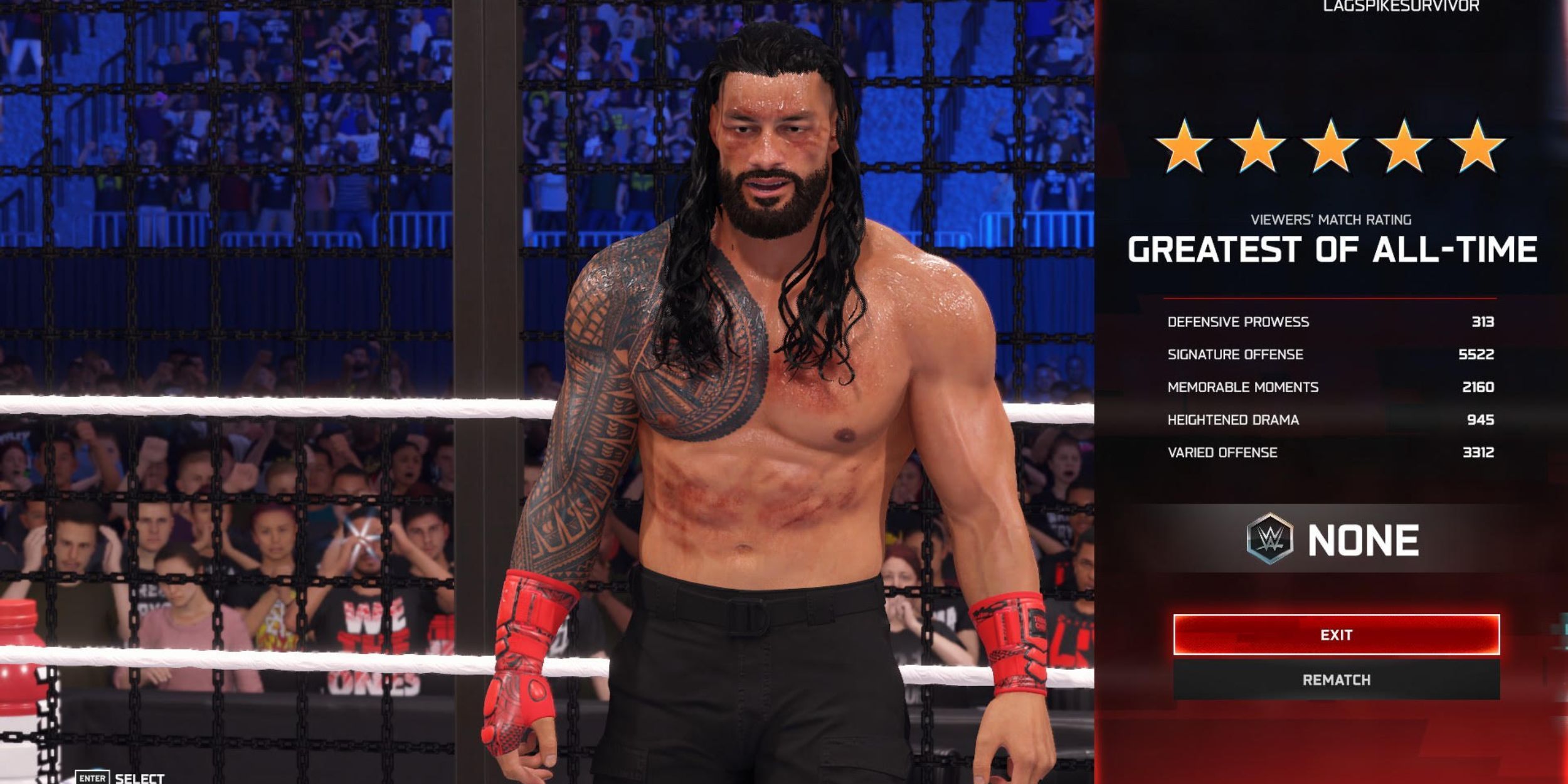 WWE 2K25 Five Star Matches