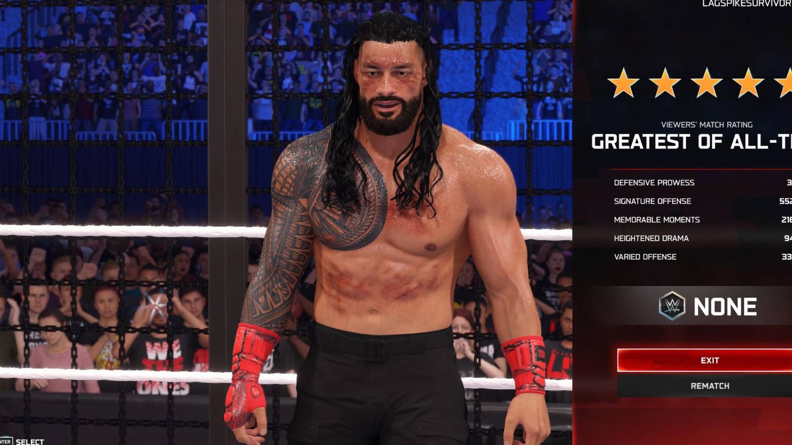 WWE 2K25 Five Star Matches