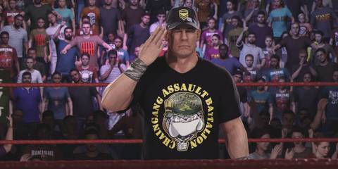 WWE 2K25 John Cena salute