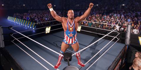 WWE 2K25 Kurt Angle enters the ring