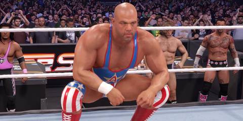WWE 2K25 Kurt Angle in the ring
