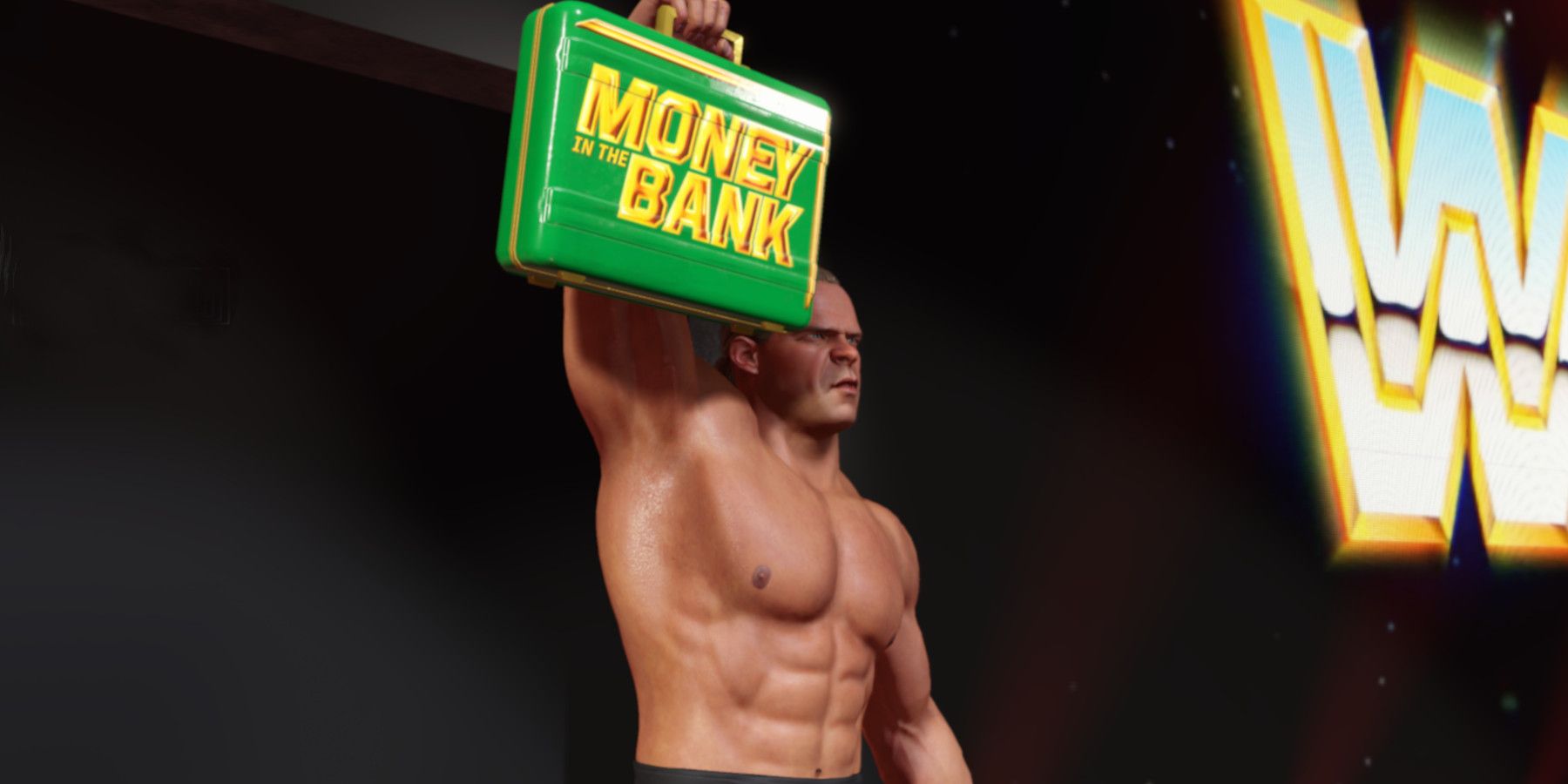 WWE 2K25 Lex Luger with the Money in the Bank briefcase