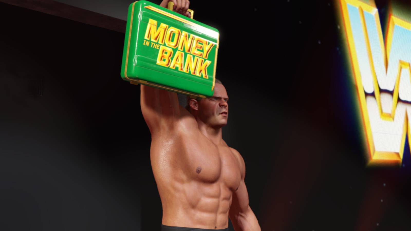 WWE 2K25 Lex Luger with the Money in the Bank briefcase