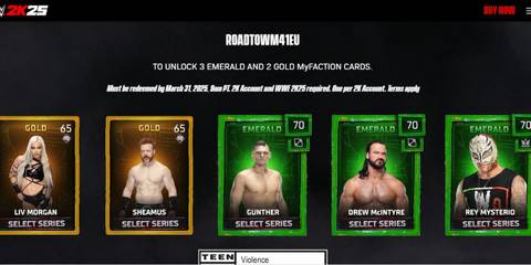 WWE 2K25 locker code rewards