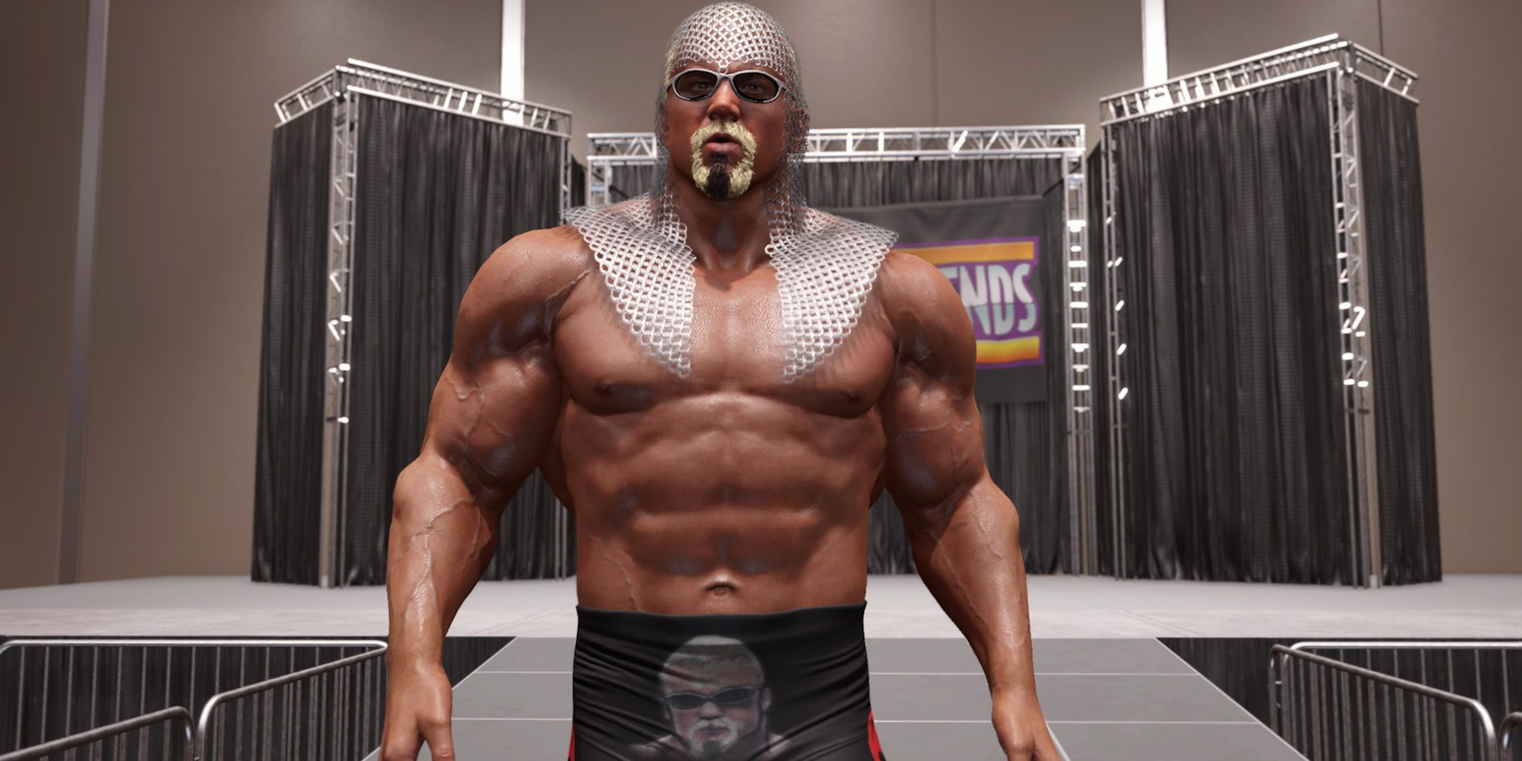 WWE 2K25 Scott Steiner in MyRISE at Grapple Legends