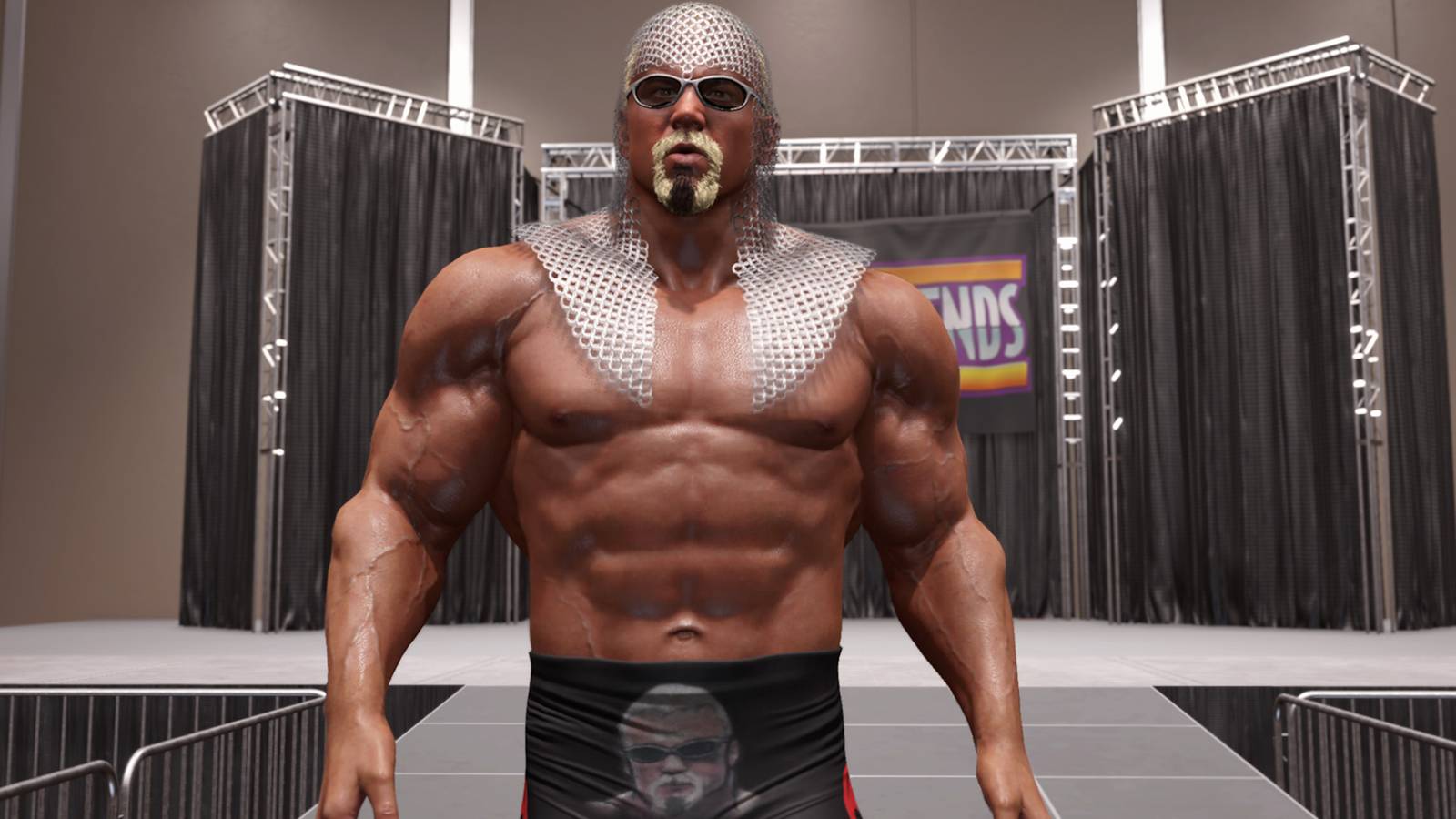 WWE 2K25 Scott Steiner in MyRISE at Grapple Legends