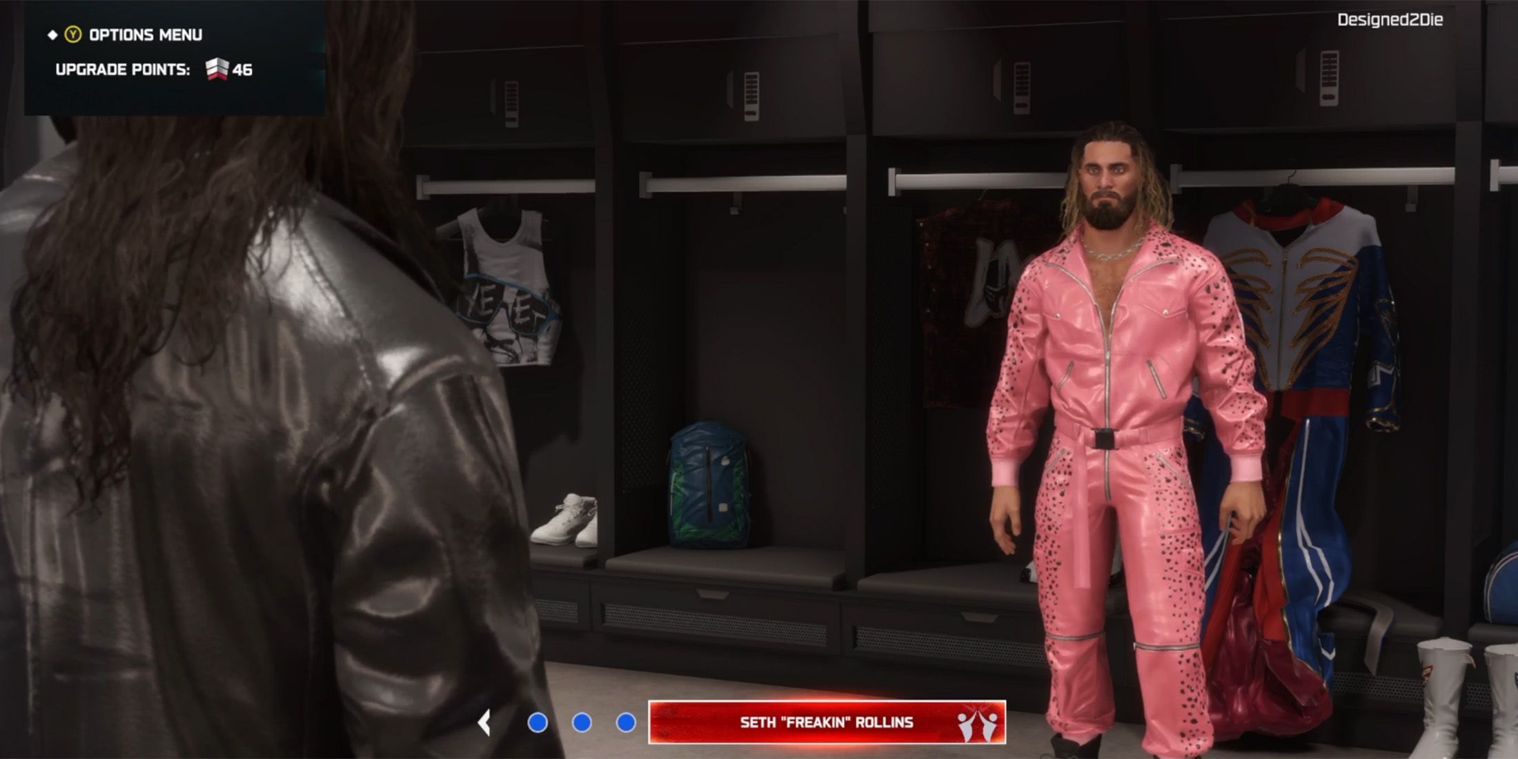 WWE 2K25 screenshot of Seth Rollins in MyRISE