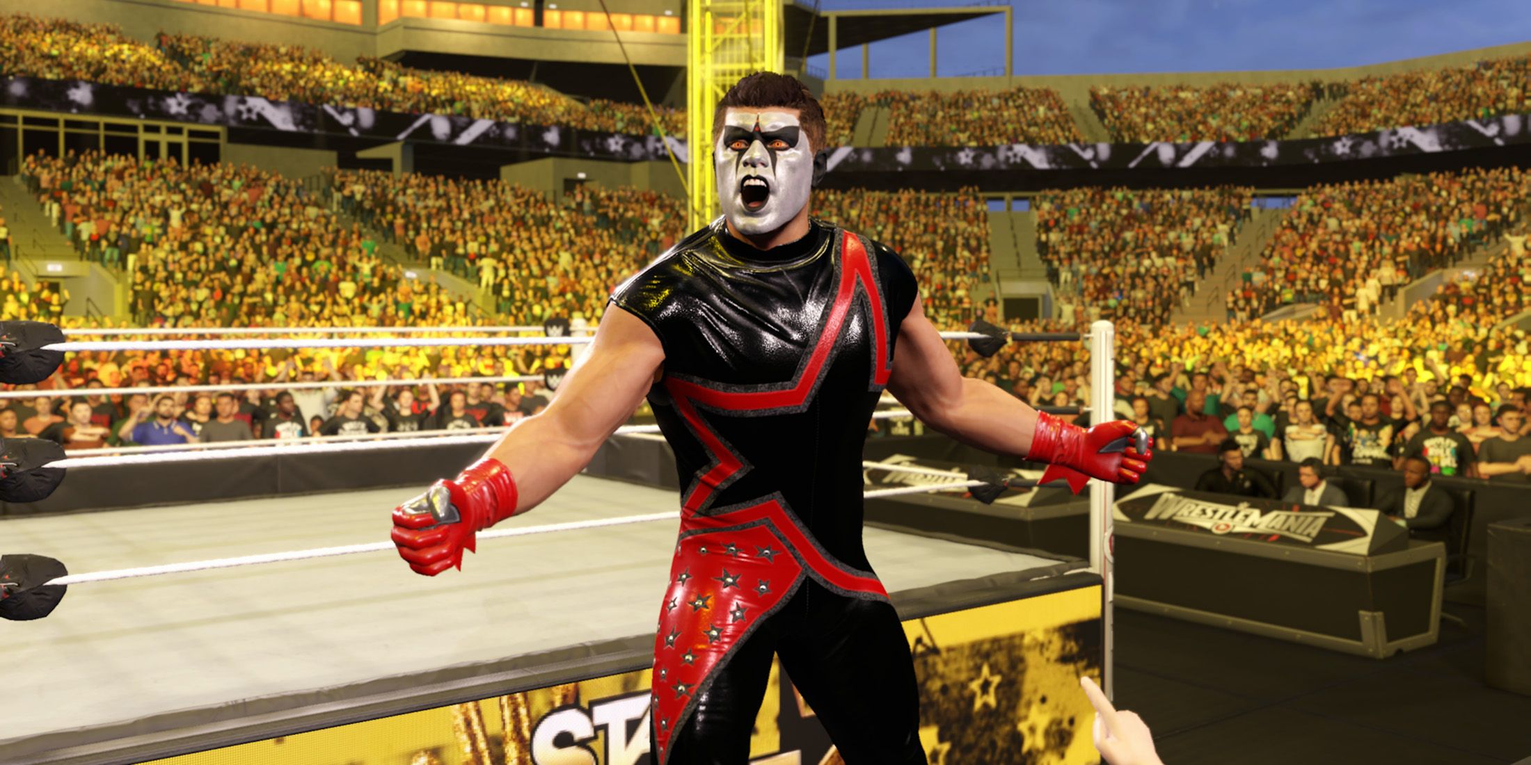 WWE 2K25 screenshot of Stardust, one of the MyRISE unlockables