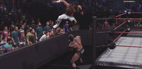 WWE 2K25 Orton reverses the stomp finisher