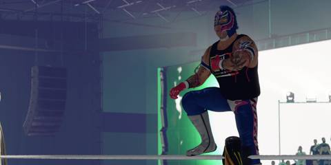 WWE 2K25 Rey Mysterio enters the ring