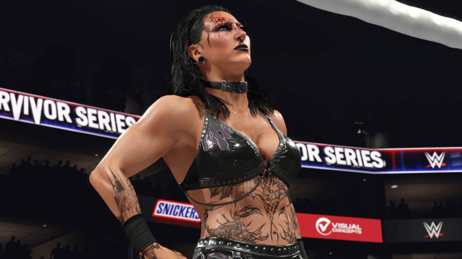 wwe 2k25 women bleed