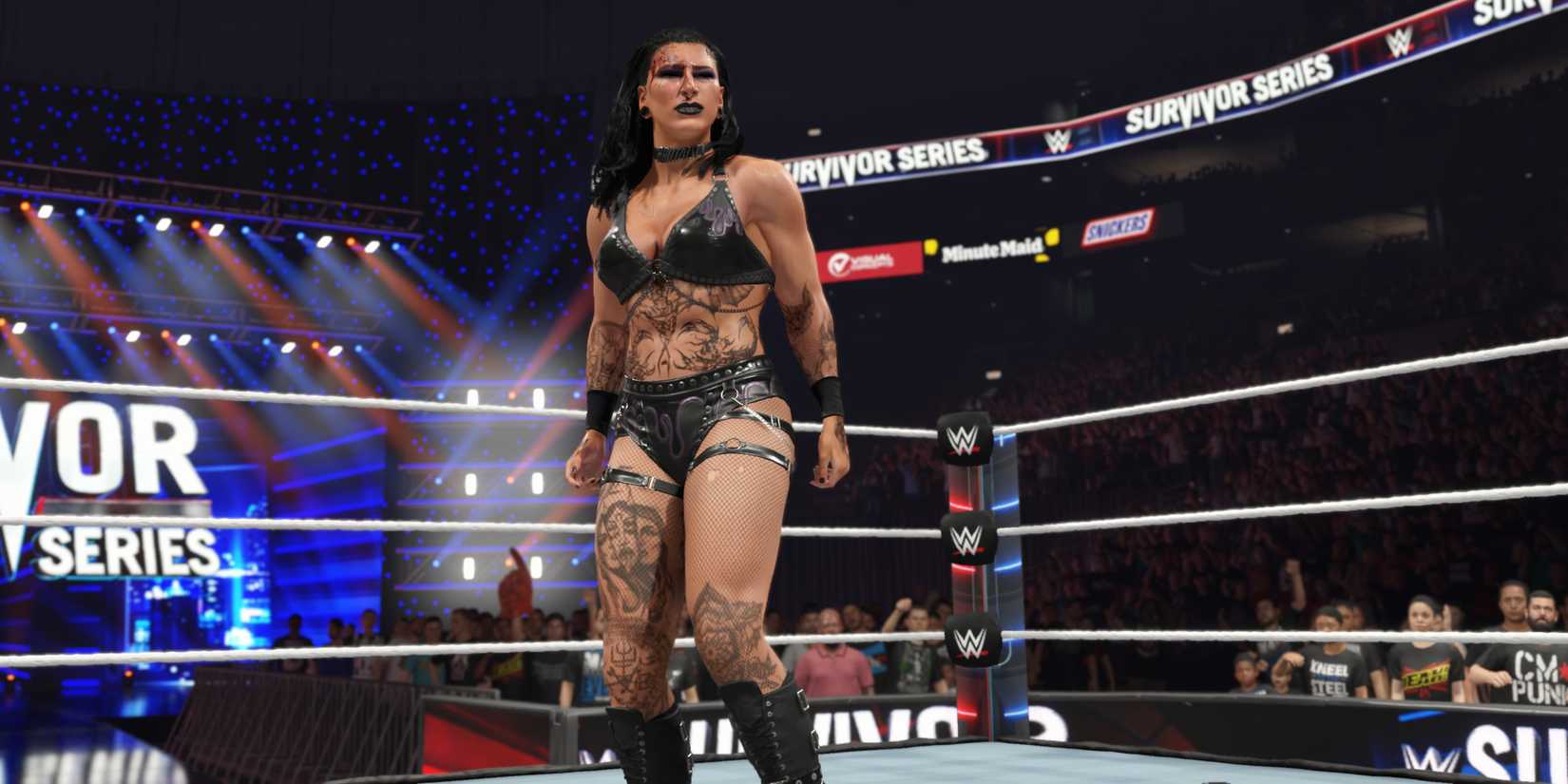 wwe 2k25 women bleed