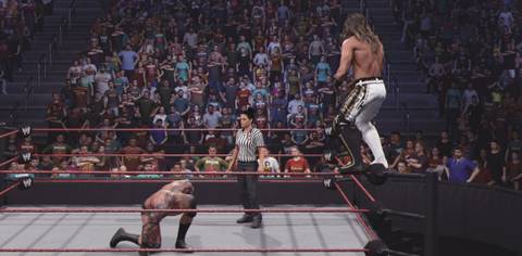 WWE 2K25 Seth readies the Super stomp finisher