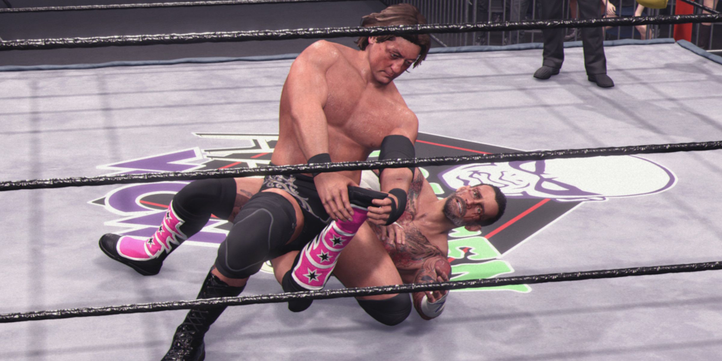 WWE 2K25 William Regal works the leg