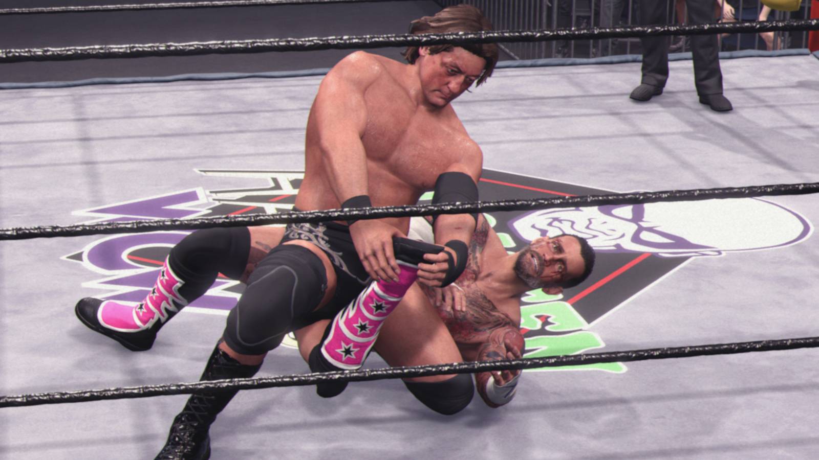 WWE 2K25 William Regal works the leg
