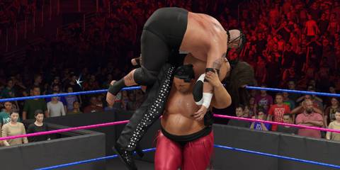 WWE 2K25 Yoko readies the Double Samoan Drop