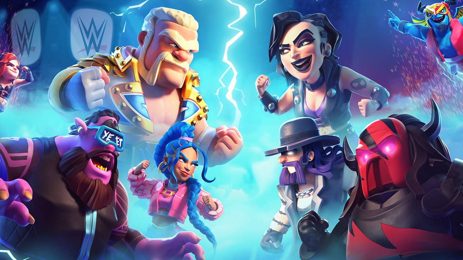 WWE x Clash of Clans crossover key art 1
