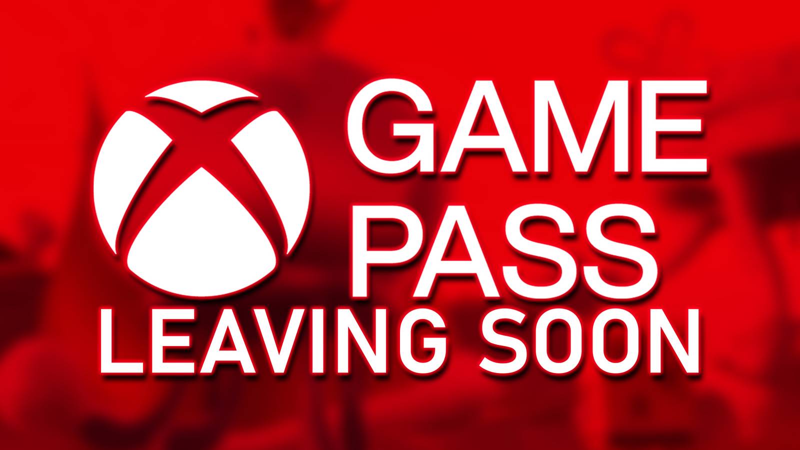 Xbox Game Pass logo leaving soon notice over red-tinted SpongeBob SquarePants Battle for Bikini Bottom - Rehydrated promo gameplay screenshot