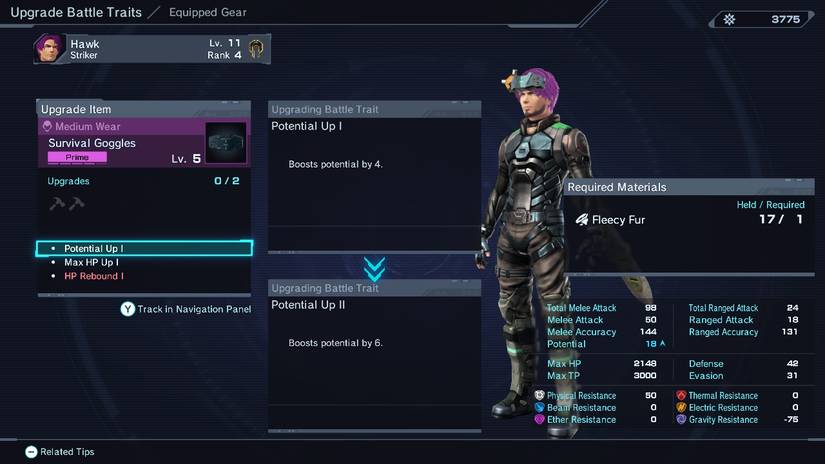 xenoblade chronicles x enhanced edition what does potential do 2