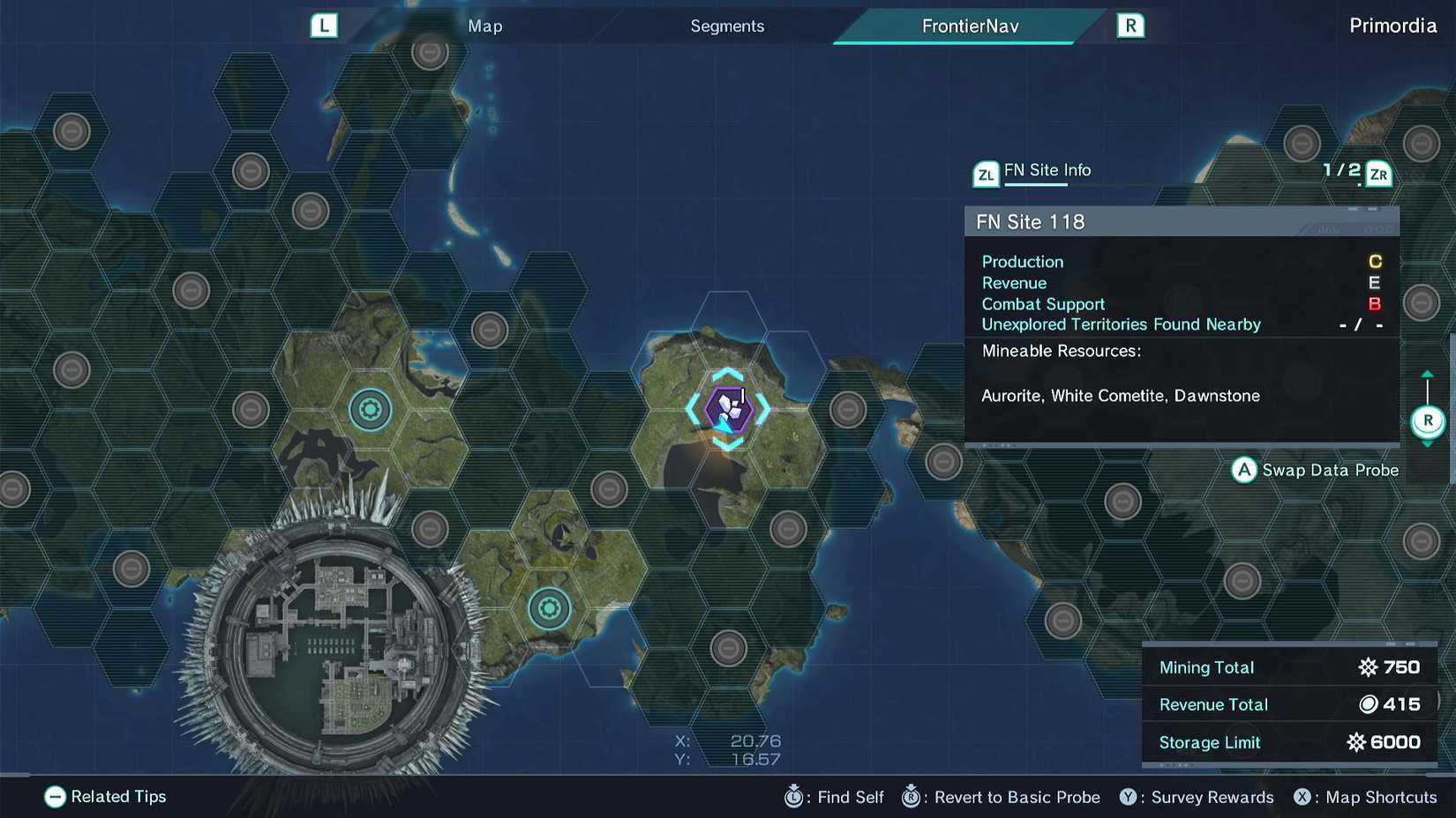 xenoblade chronicles x fn site 118 location