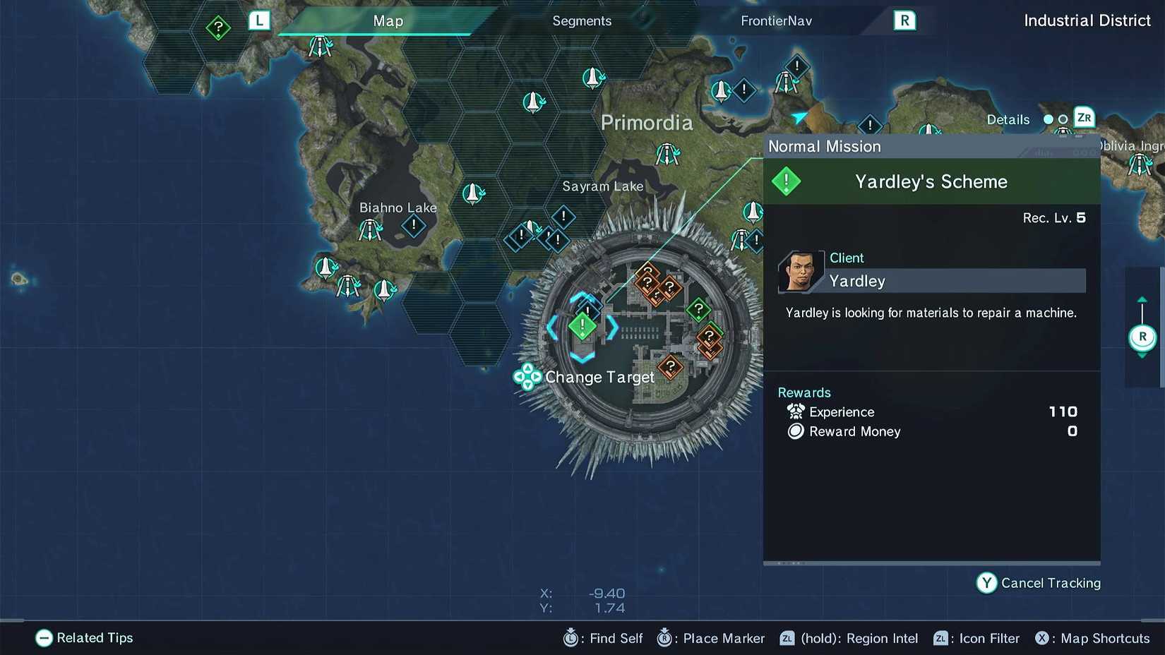 xenoblade chronicles x yardleys scheme