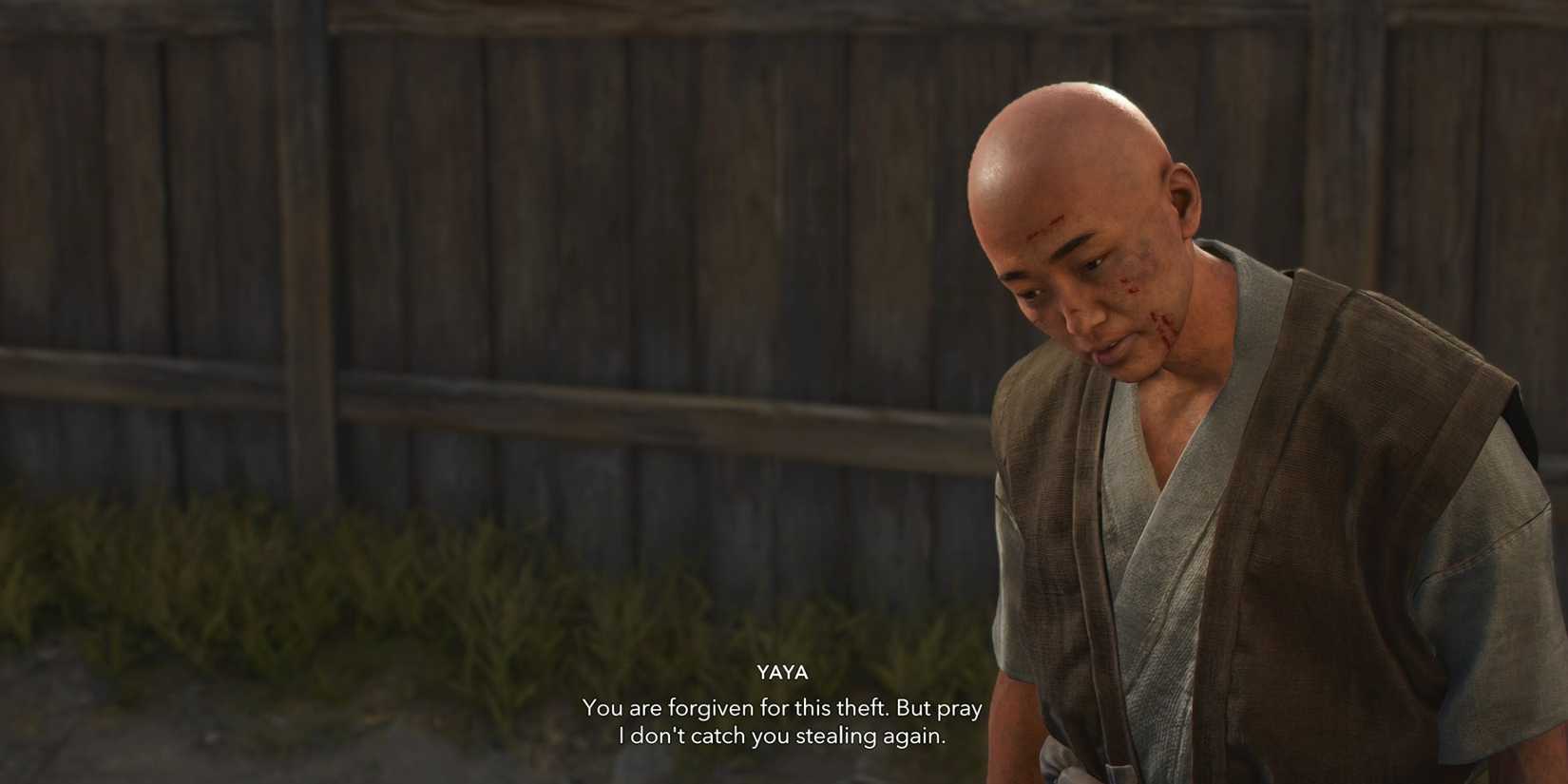 Yaya forgives the Shrine Raider in Stray Dogs quest AC Shadows