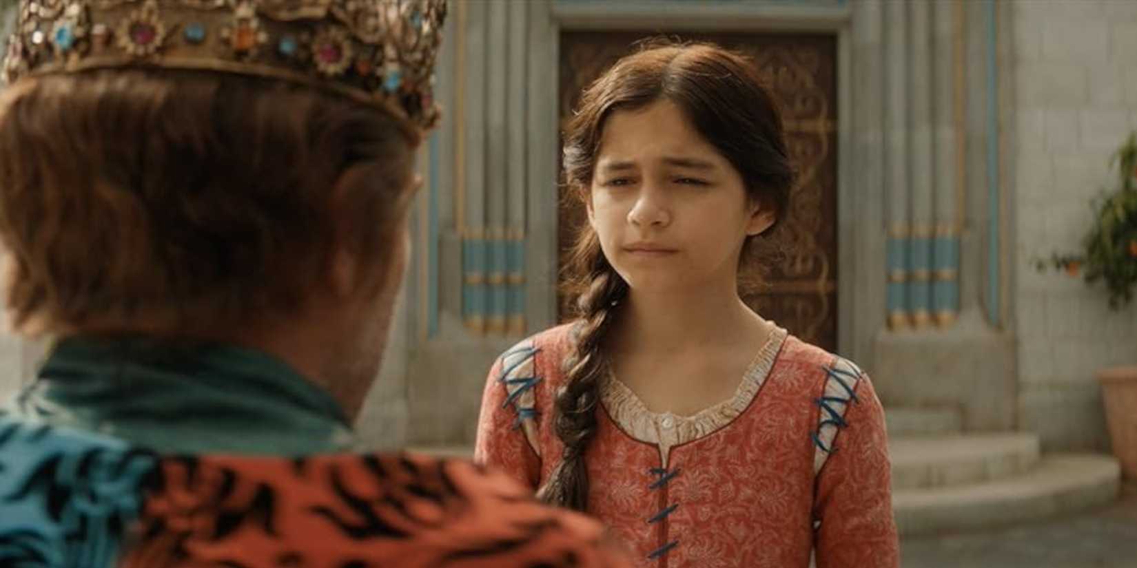 Young Snow White With Her Father