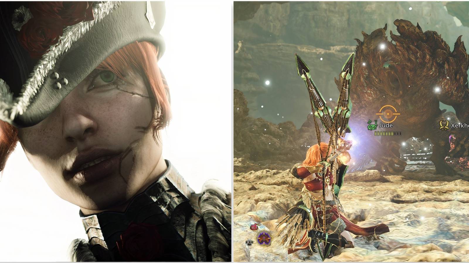 Your Hunter and fighting Ajarakan in Monster Hunter Wilds