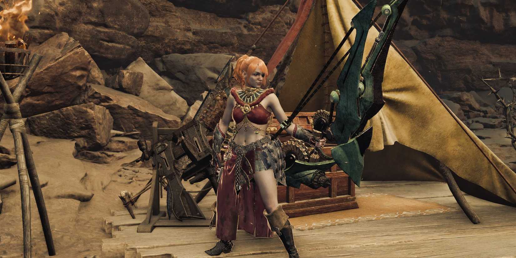 Your Hunter holding a Bow in Monster Hunter Wilds