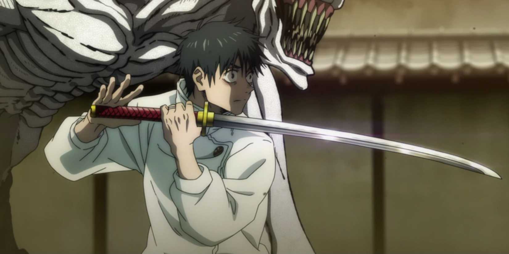 Yuta and Rika fighting Geto in Jujutsu Kaisen