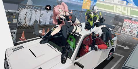 A promotional visual from the initial reveal of Zenless Zone Zero showing the Cunning Hares.