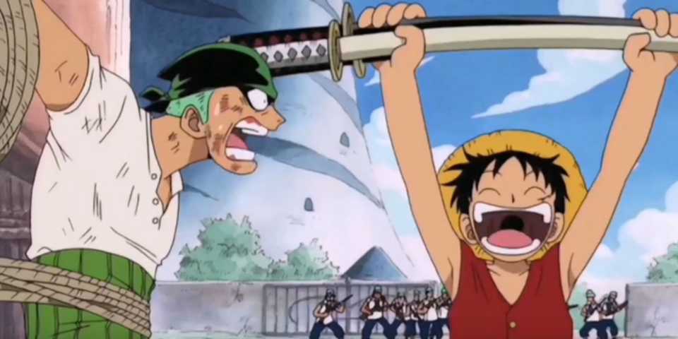 Zoro meets Luffy.