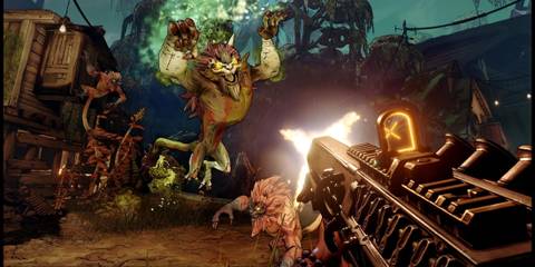 A Wolven Attacking in Borderlands 3