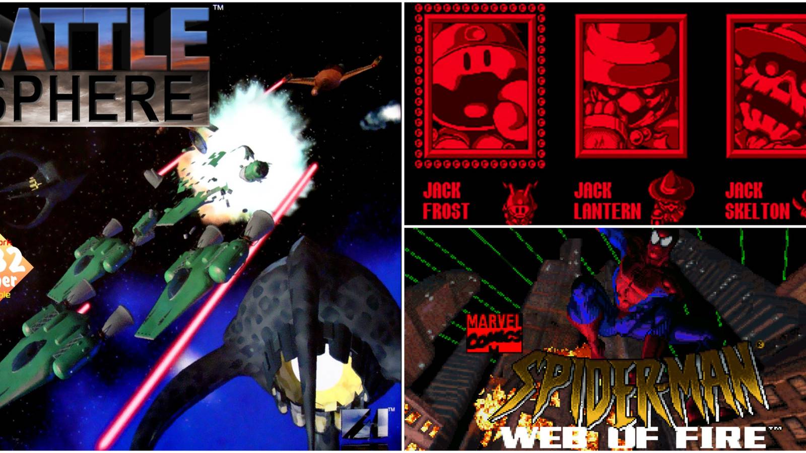 Rare Games for Failed Consoles- BattleSphere Jack Bros Spider-Man Web of Fire