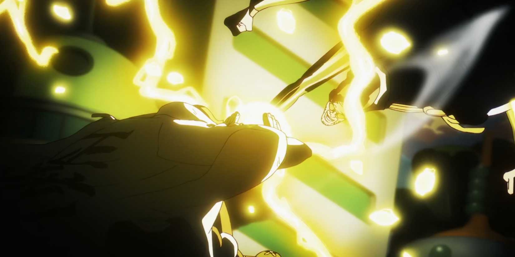 Kizaru fighting Sentomaru in one piece episode 1125