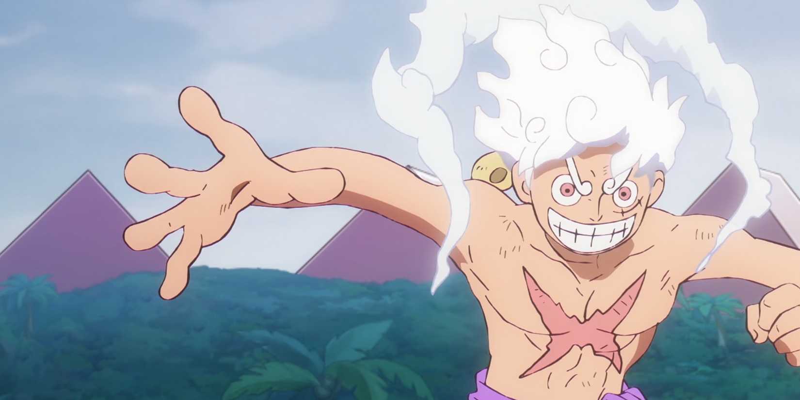 luffy using gear 5