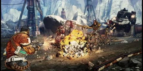 Salvador Killing Enemies in Borderlands 2
