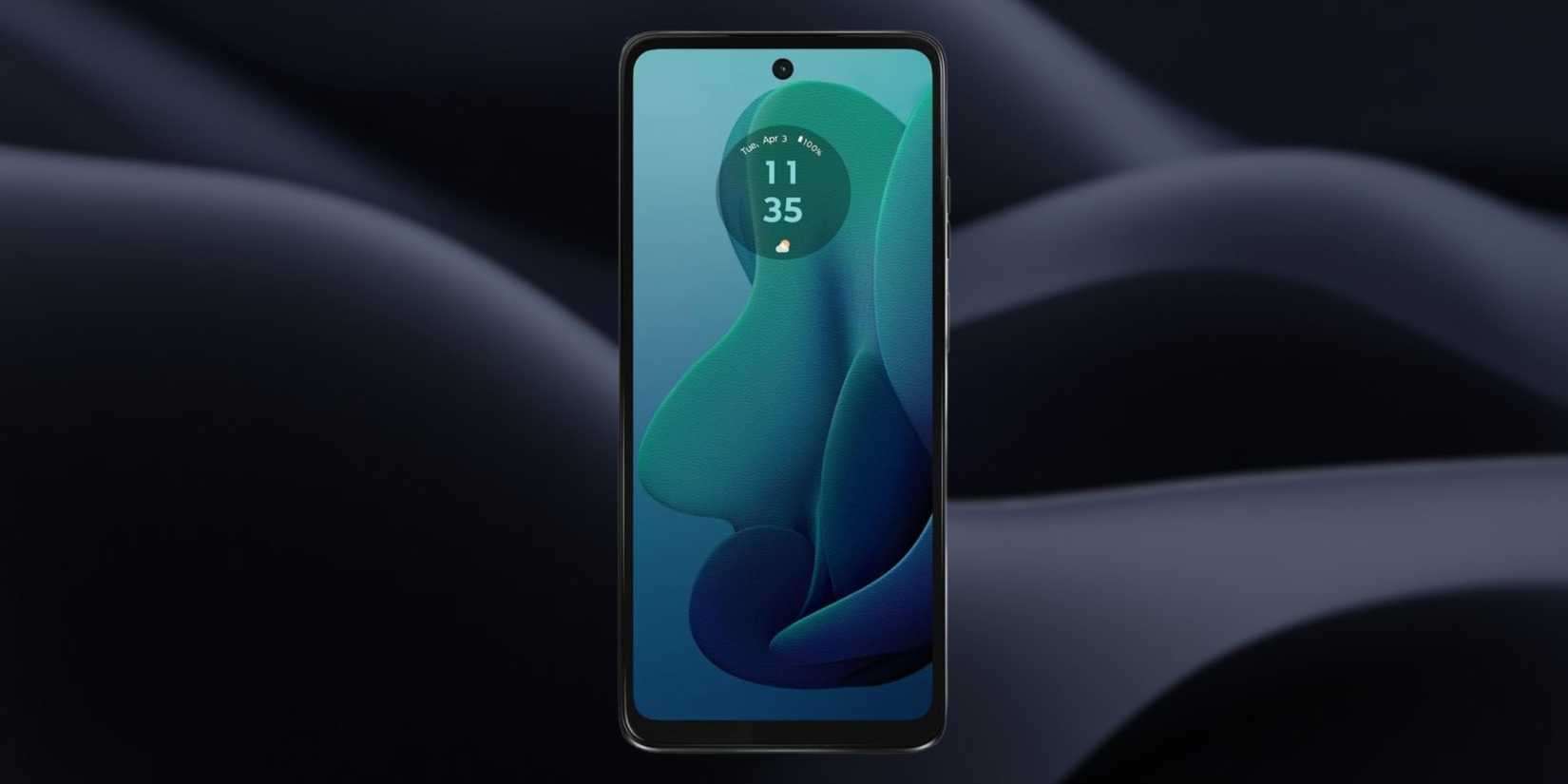 Moto G 5G (2024) on a black gradient background.