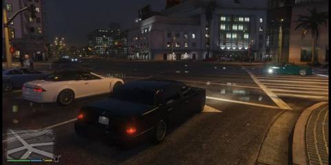 Two Cars Driving in GTA 5