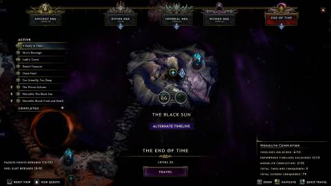 Last Epoch The Black Sun Timeline