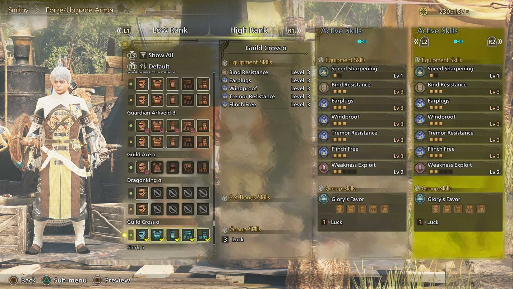 MH Wilds Guild Cross Set Stats