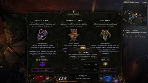 Last Epoch Sentinel Subclasses