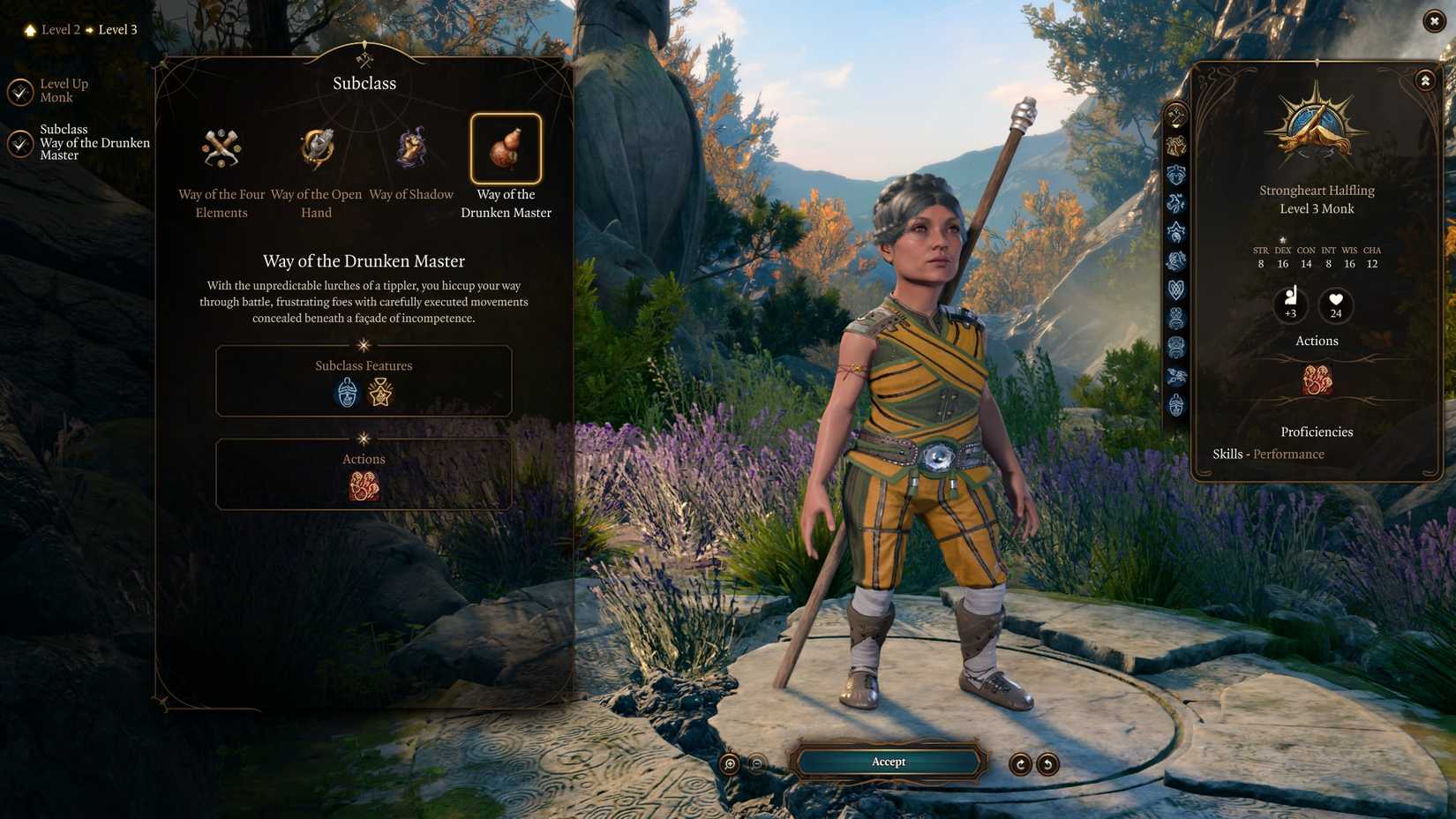 BG3_Monk_Drunken Master Build 2