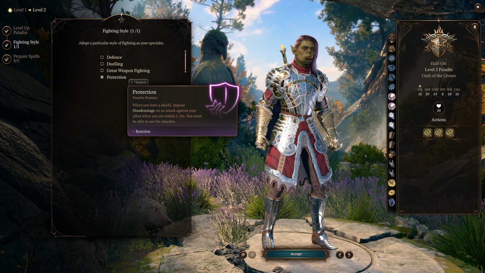 BG3_Oath of the Crown Build_Fighting Style