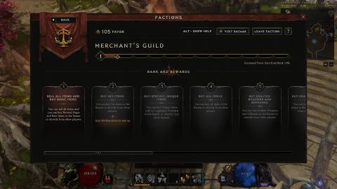 Last Epoch Merchant's Guild benefits