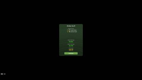 Schedule 1 day end screen