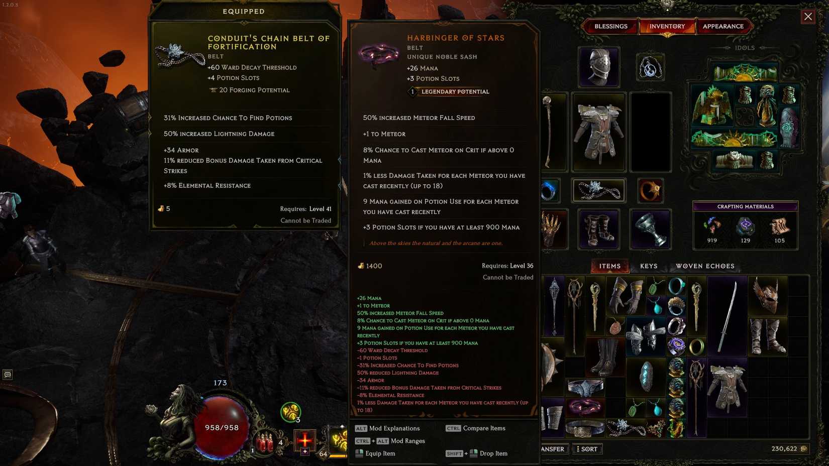 Last Epoch Harbinger of Stars Legendary Potential