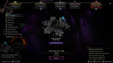 Last Epoch The Age of Winter Timeline