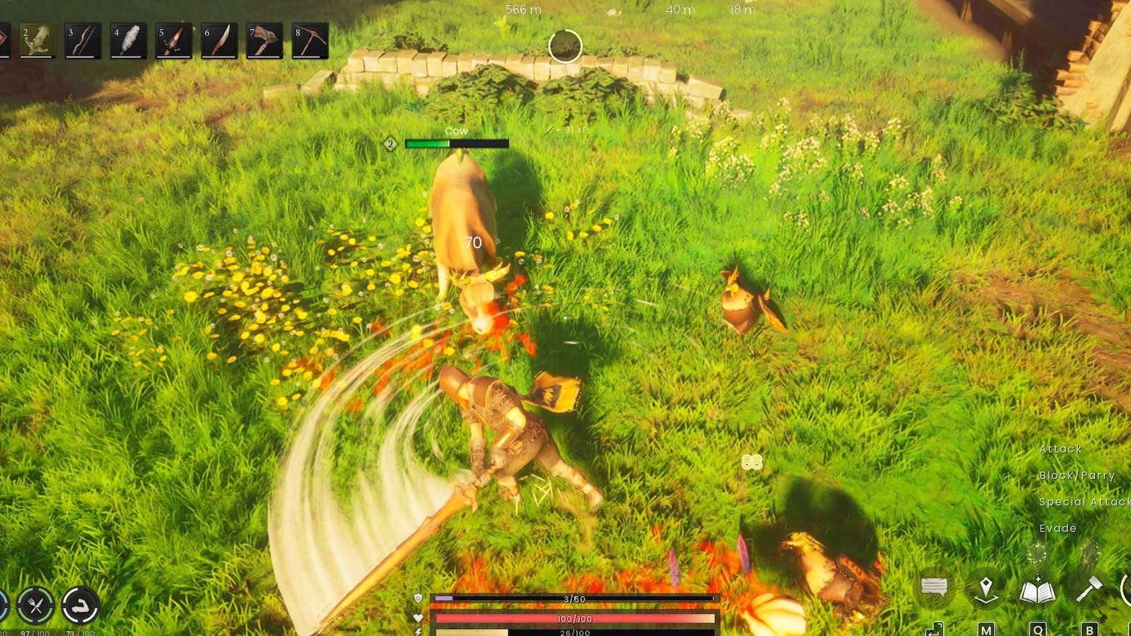 Runescape Dragonwilds Greatsword Attack