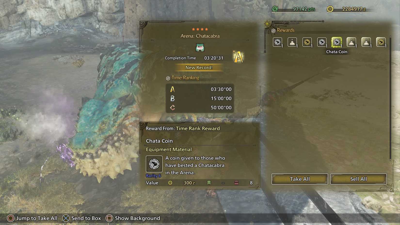 MH Wilds Chatacabra Arena Quest Complete